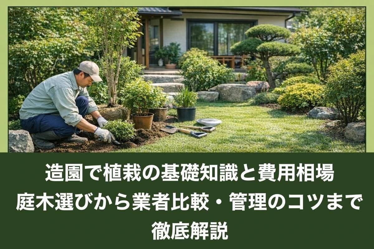 造園で植栽の基礎知識と費用相場｜庭木選びから業者比較・管理のコツ