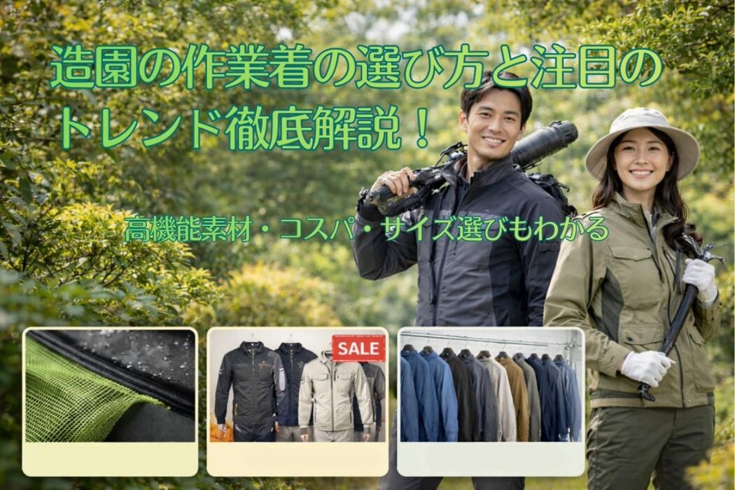 造園の作業着の選び方と注目のトレンド徹底解説！高機能素材・コスパ・サイズ選びもわかる