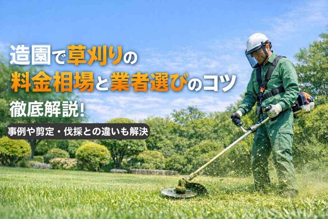 造園で草刈りの料金相場と業者選びのコツ徹底解説！事例や剪定・伐採との違いも解決