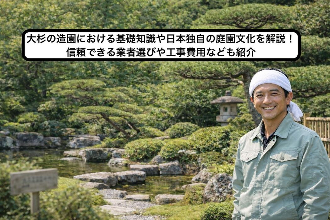 大杉の造園における基礎知識や日本独自の庭園文化を解説！信頼できる業者選びや工事費用なども紹介