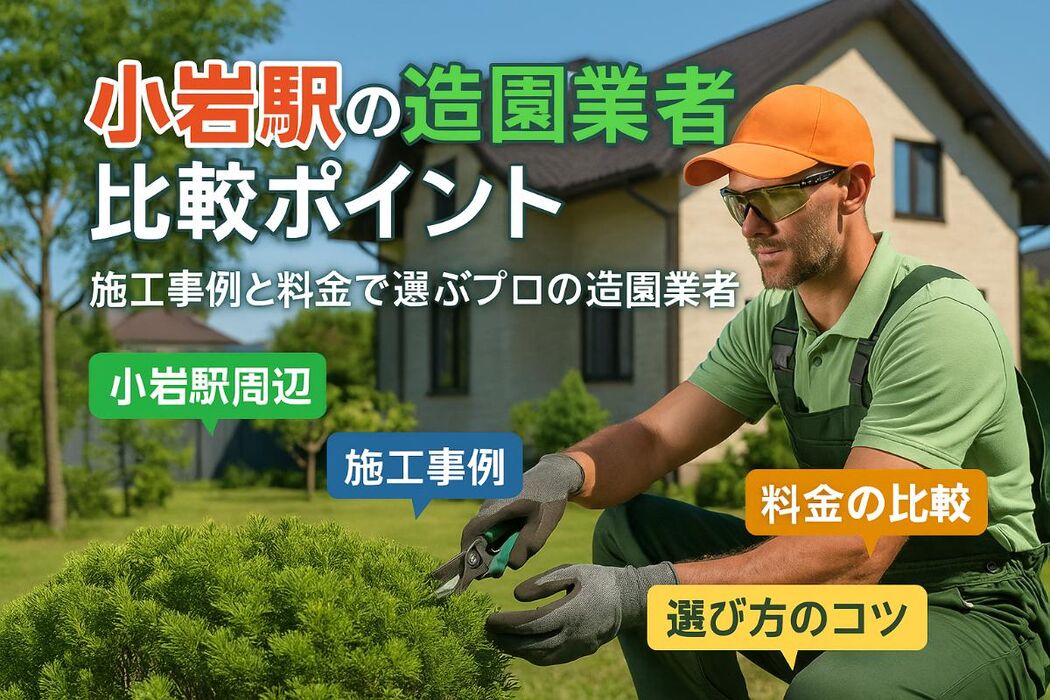 小岩駅で造園の業者を選ぶなら必見！施工事例と料金の比較ポイント