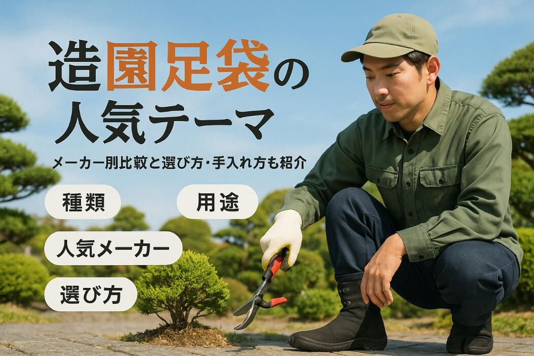 造園足袋の基礎知識や種類と人気メーカー比較！用途別おすすめや選び方・メンテナンスも徹底解説