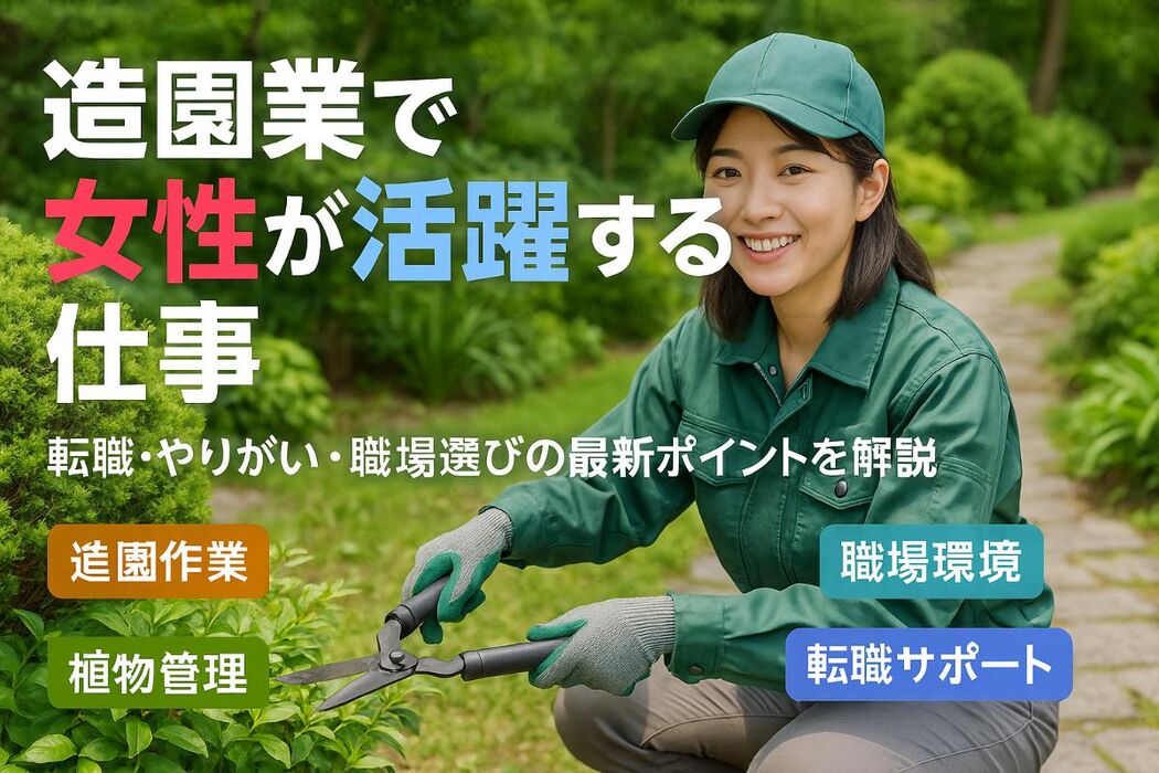 造園業女性の現状と転職成功のポイントを徹底解説！未経験から資格取得・働きやすい職場選びまで完全ガイド