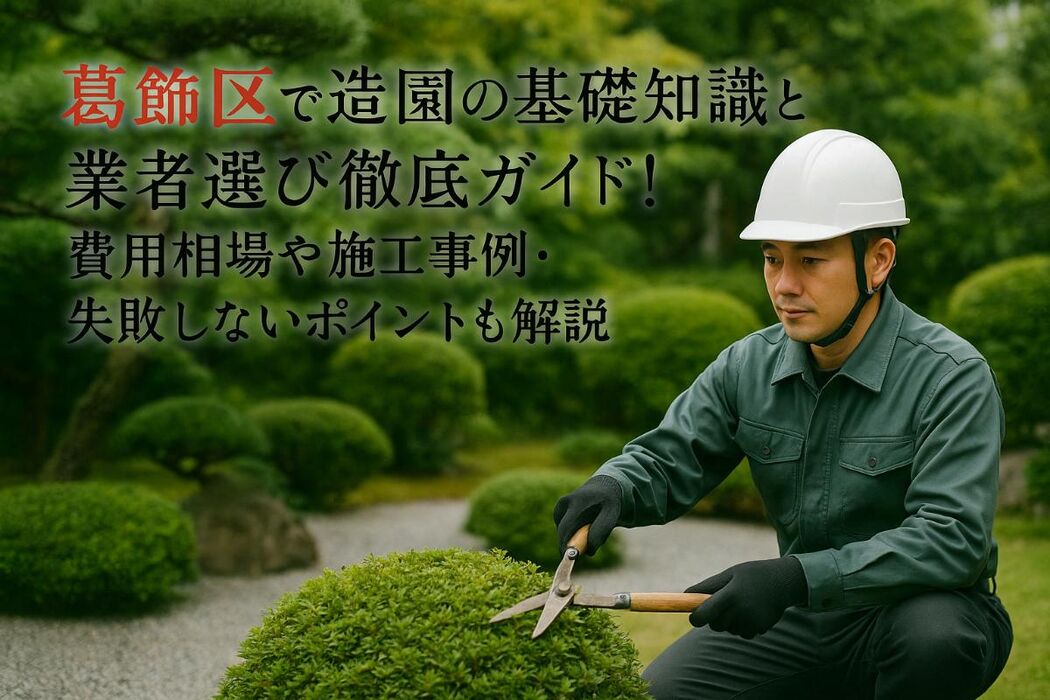 葛飾区で造園の基礎知識と業者選び徹底ガイド！費用相場や施工事例・失敗しないポイントも解説