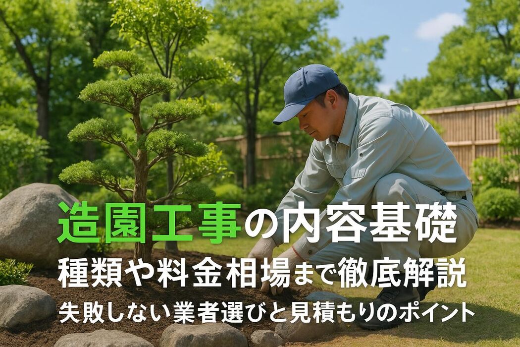 造園工事の内容を基礎から種類や料金相場まで徹底解説！失敗しない業者選びと見積もりのポイント